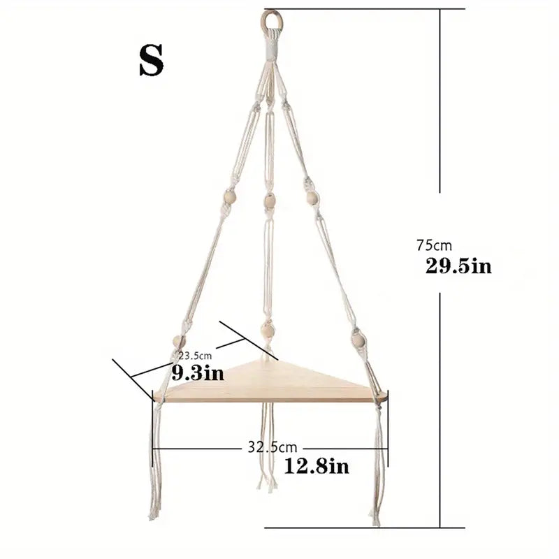 Bohemian Cotton Hanging Shelf