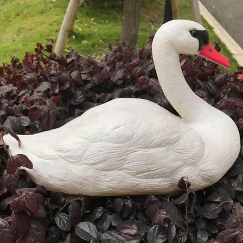 White Plastic Swan