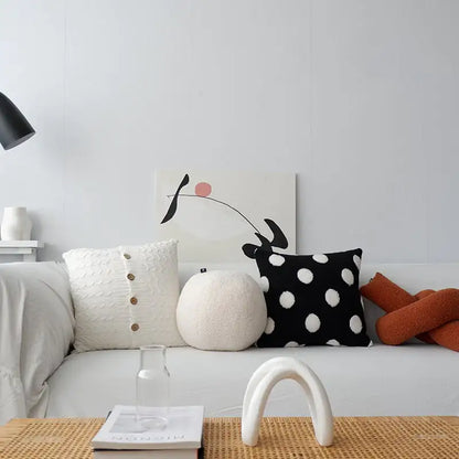 Nordic Black and White Polka