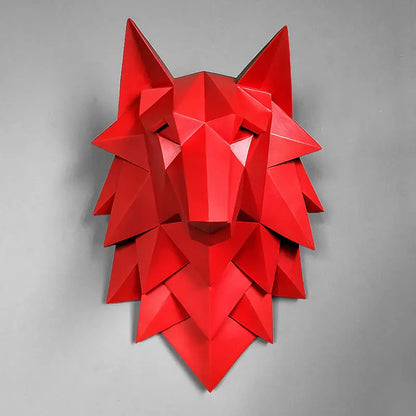 Geometric Wolf Head