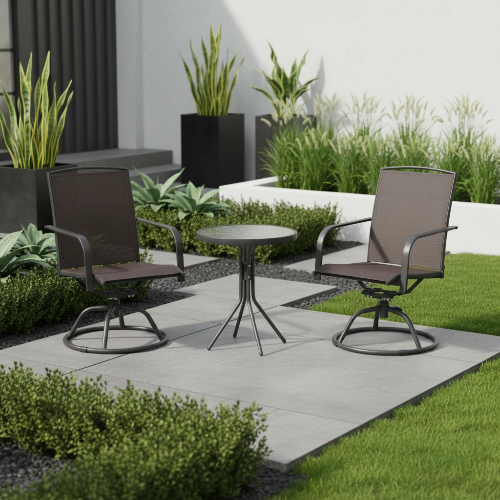 European Iron Outdoor Table and Chair Set