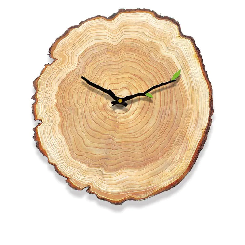 Wood Grain Clock, Silent Annual Rings Clock