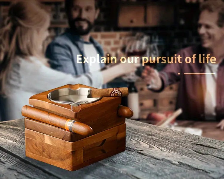 Wooden Coasters and Cigar Holder