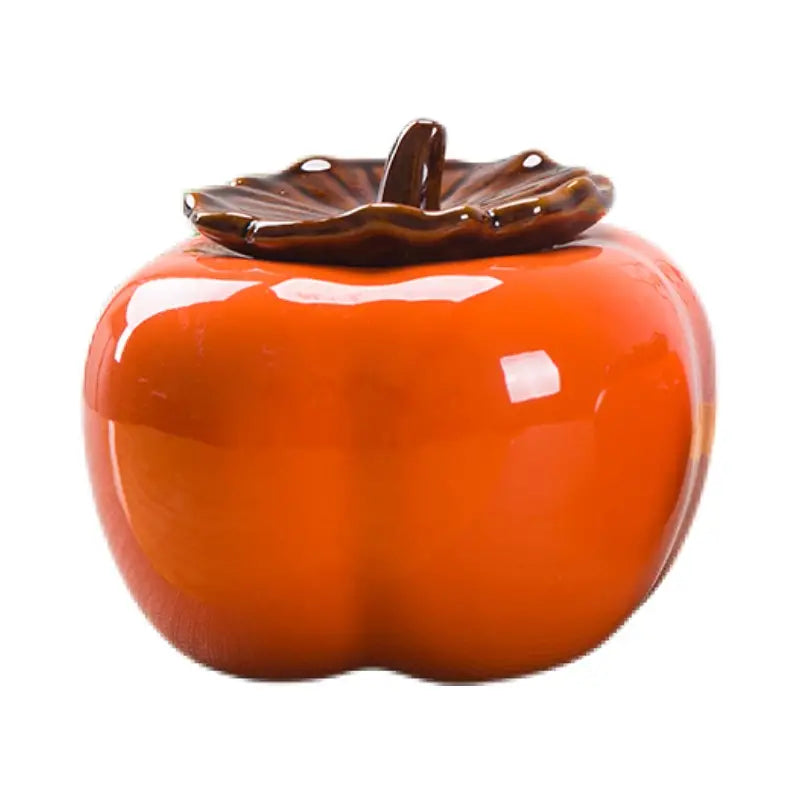 Tetera Cerámica en Forma de Caqui