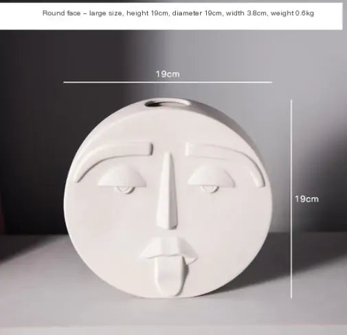 Jarrón Moderno  con Cara