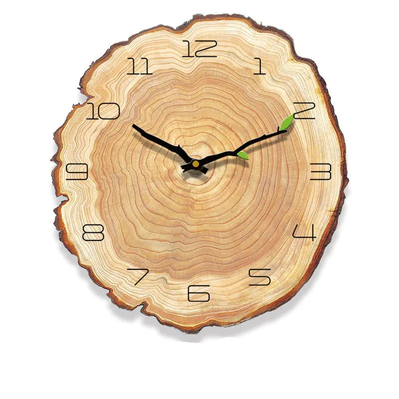 Wood Grain Clock, Silent Annual Rings Clock