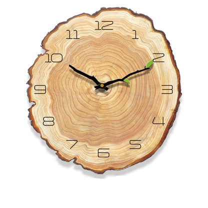 Wood Grain Clock, Silent Annual Rings Clock