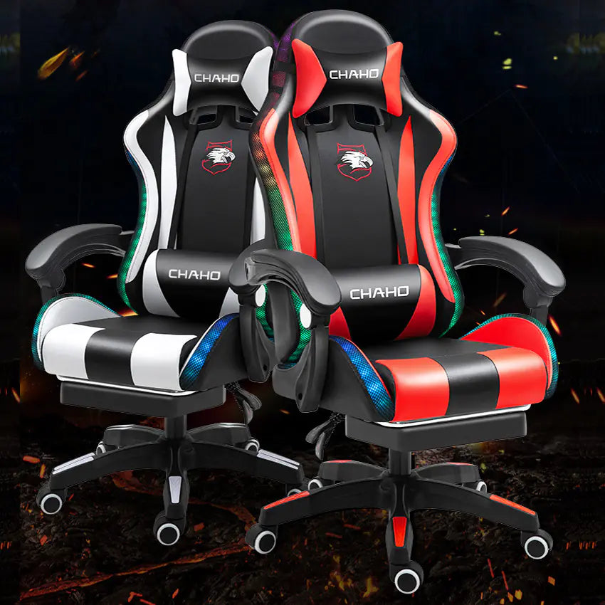 Ergonomic Gaming Office Chair with Adjustable Reclining