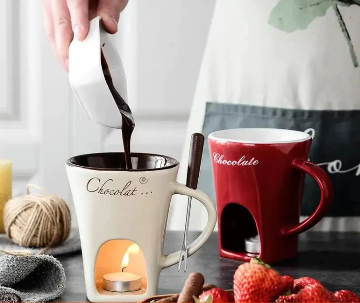 Taza de Cerámica para Fondue