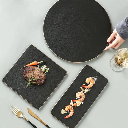 Nordic Rectangular and Round Serving Trays