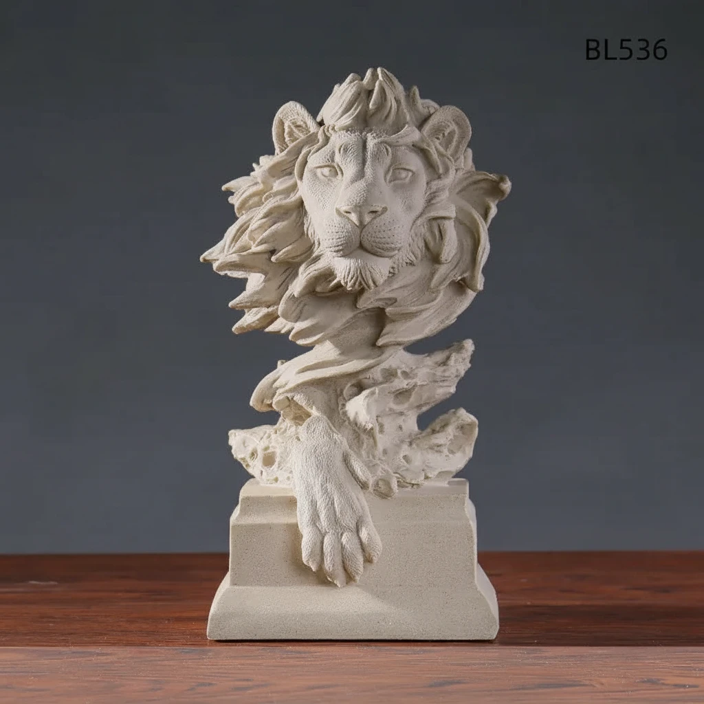 Resin Lion Head