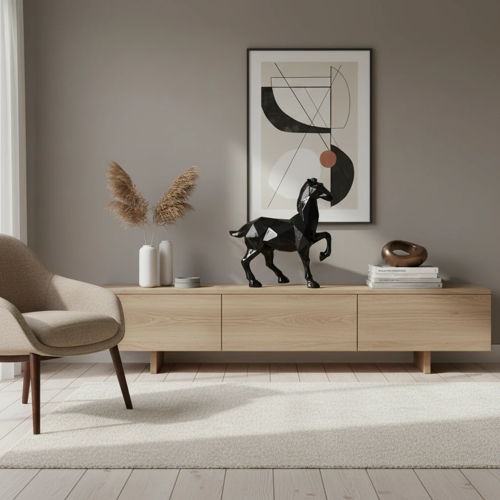 White Horse Resin Sculpture