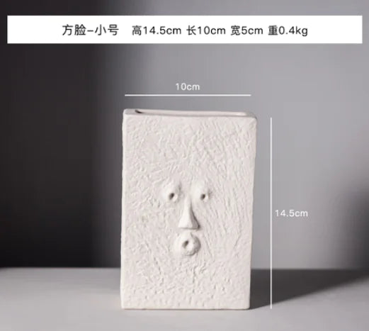 Jarrón Moderno  con Cara