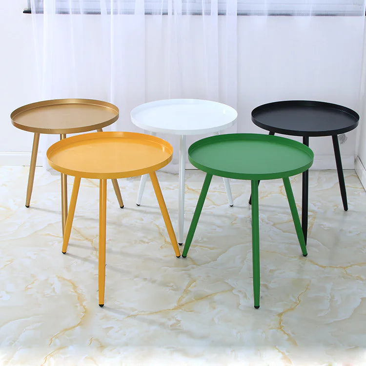 Nordic Metal Round Table for Living Room