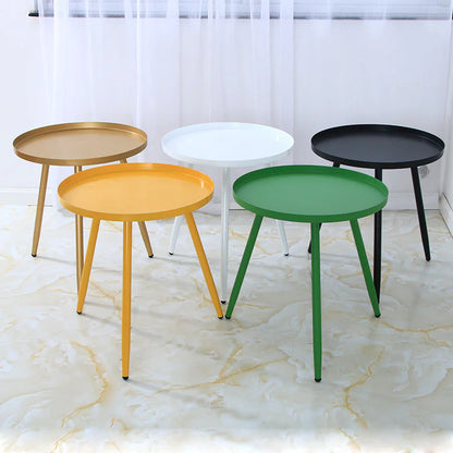 Nordic Metal Round Table for Living Room