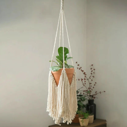 Hanging Basket Tapestry Bohemian Decor