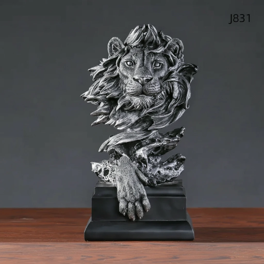 Resin Lion Head