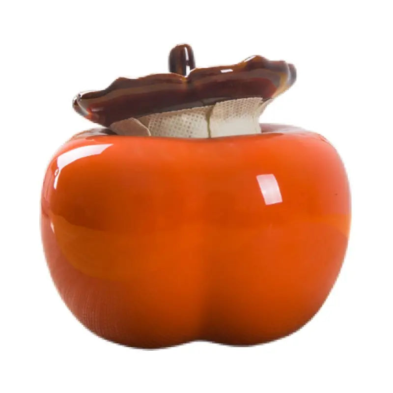 Tetera Cerámica en Forma de Caqui