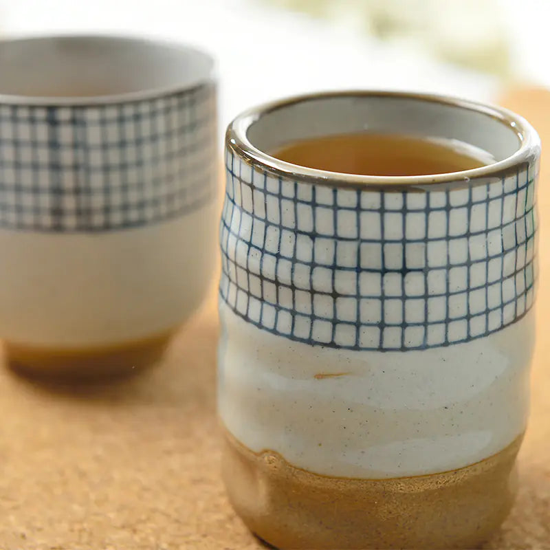 Ceramic Tea Cup with Hand-Painted Design (Japanese Style)