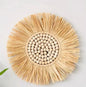 Moroccan Wooden Beaded Woven Mirror