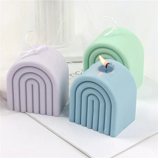 Rainbow Bridge Shaped Silicone Mold for DIY Candles