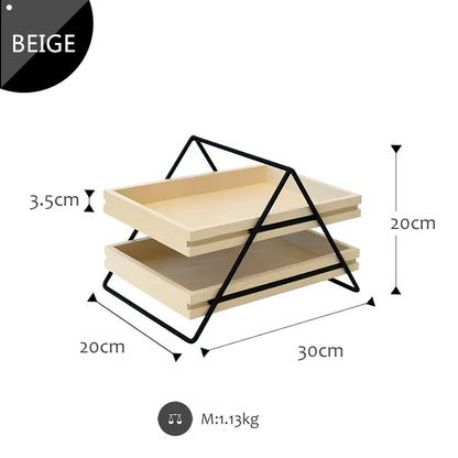 Double Layer Drawer Storage Rack