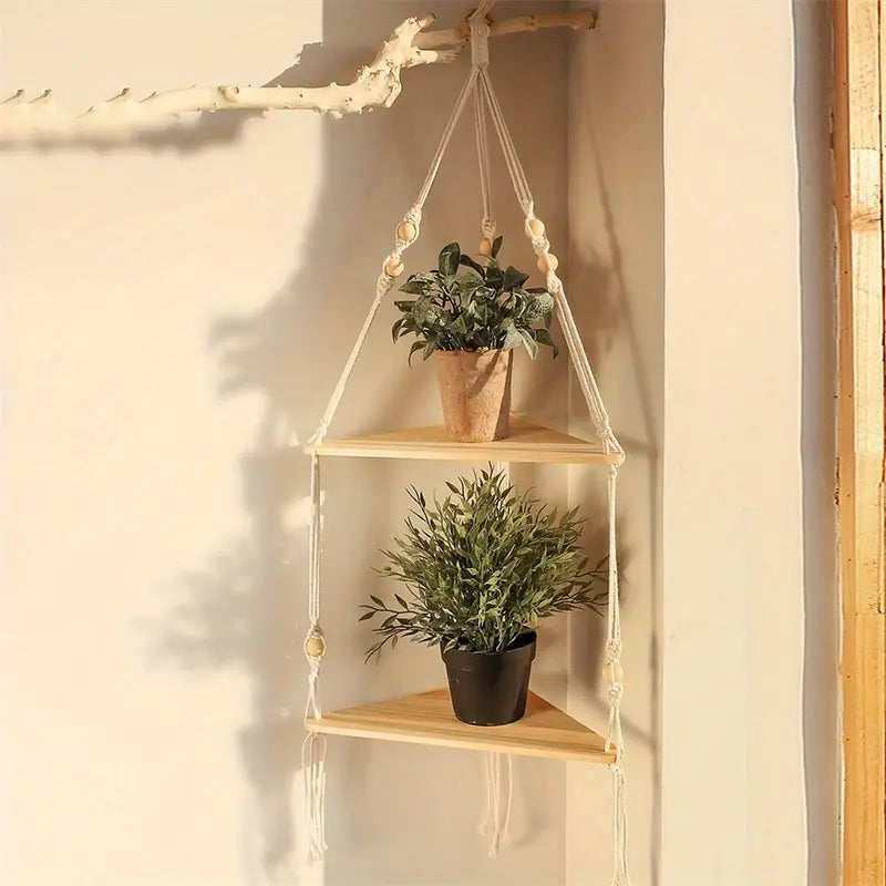 Bohemian Cotton Hanging Shelf