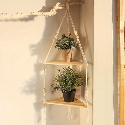 Bohemian Cotton Hanging Shelf