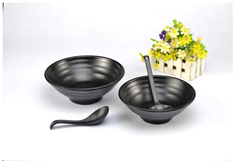 Lanzhou Japanese Style Melamine Noodle Bowl (Custom Logo)