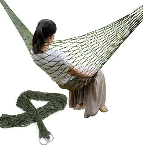 Portable mesh hammock