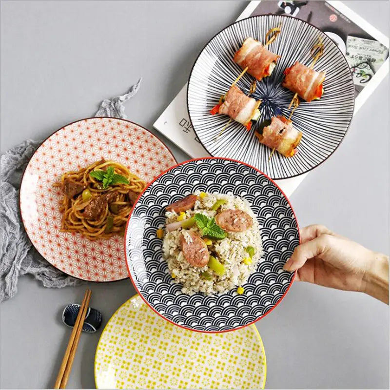 Geometric Ceramic Dinnerware Sets