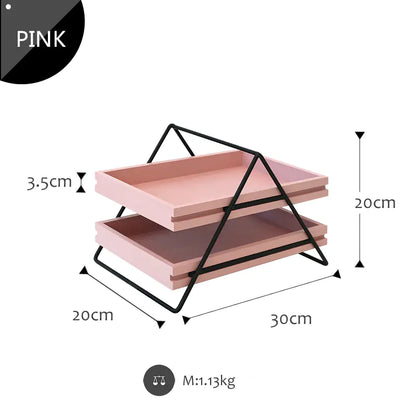 Double Layer Drawer Storage Rack