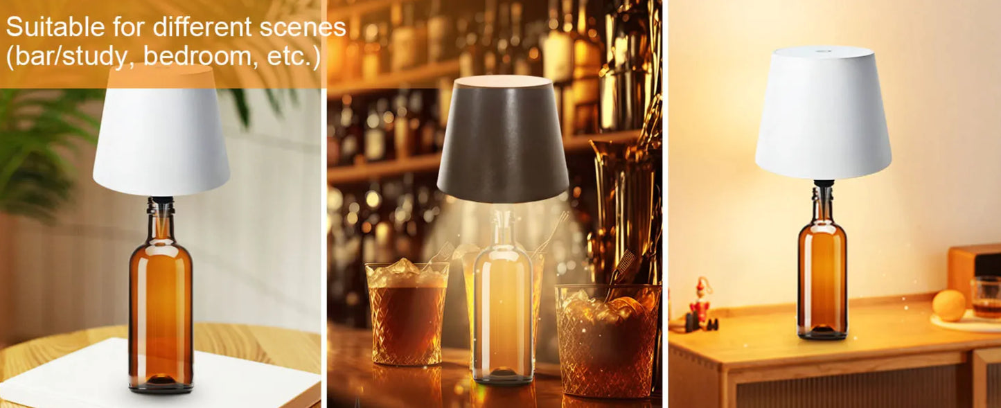 LED Wine Bottle Table Lamp