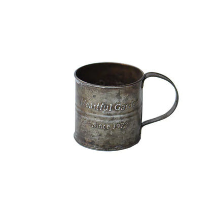 Iron Flower Bucket with English Print