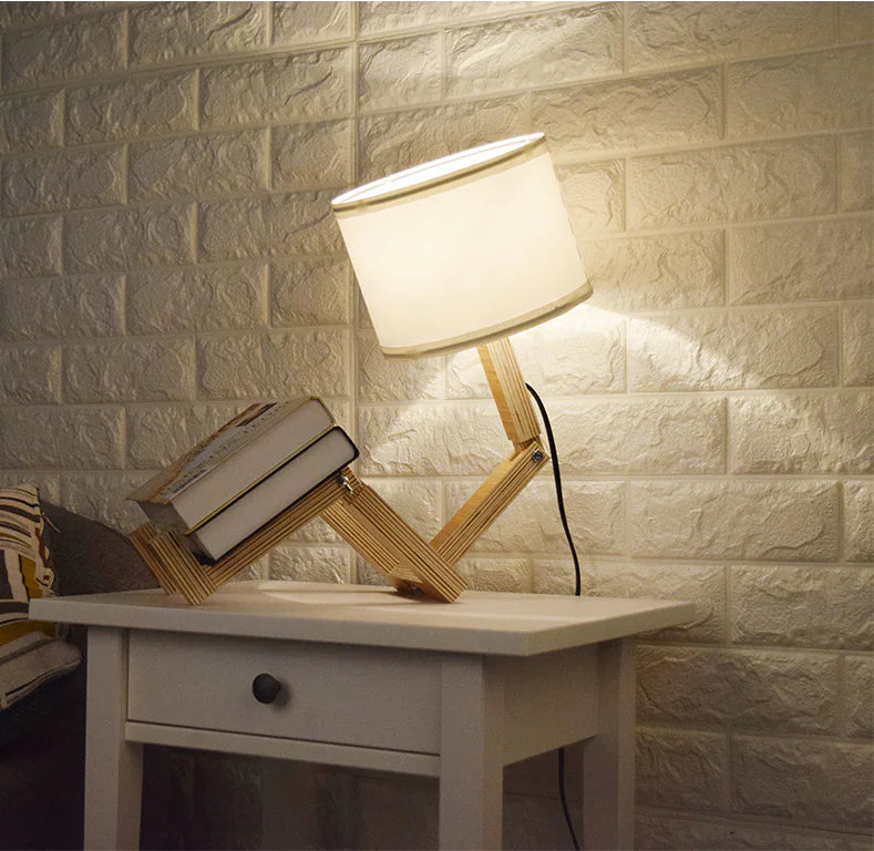 Wooden Desk Lamp