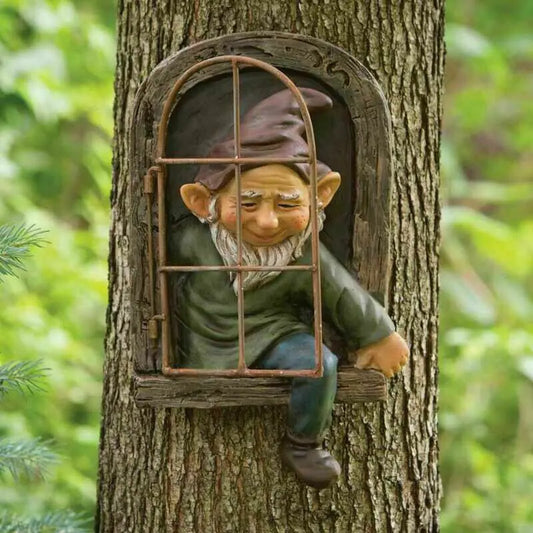 Naughty Garden Gnome Statue