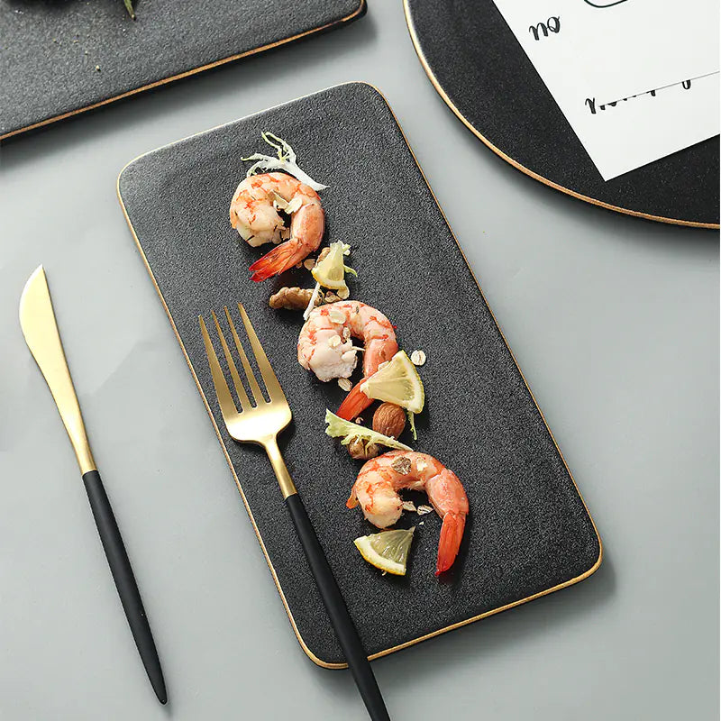 Nordic Rectangular and Round Serving Trays