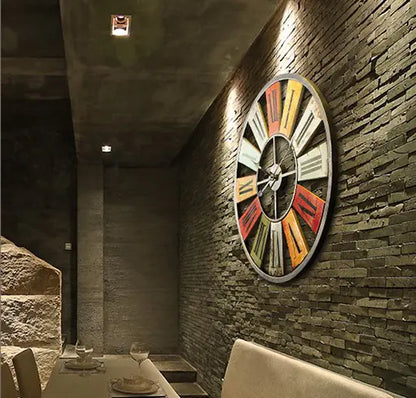 Vintage iron wall clock