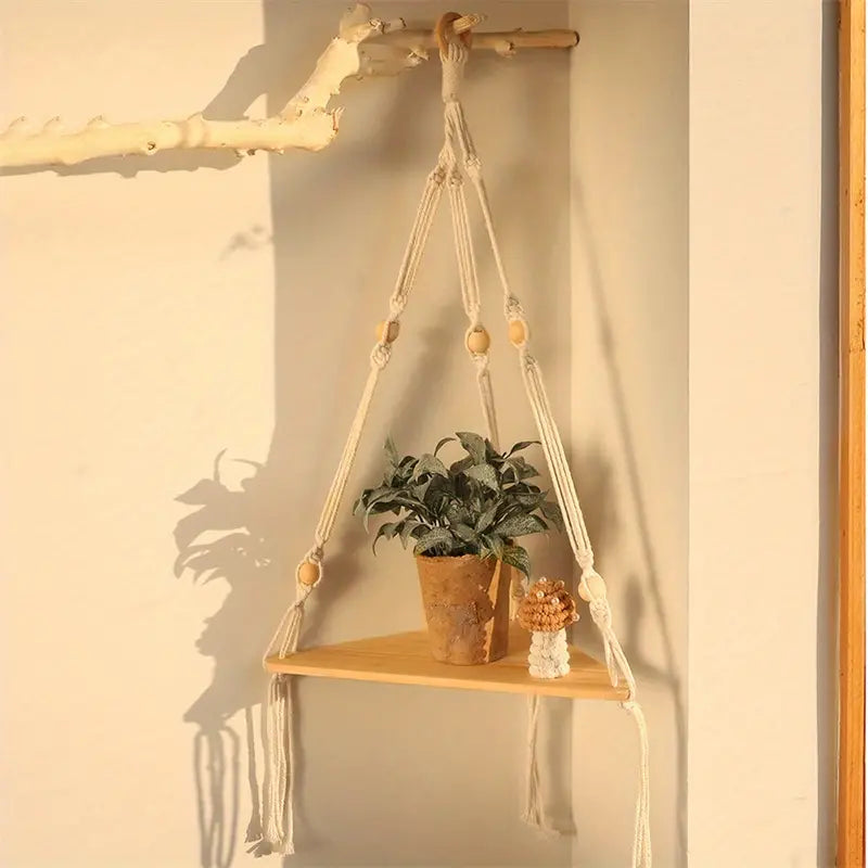 Bohemian Cotton Hanging Shelf