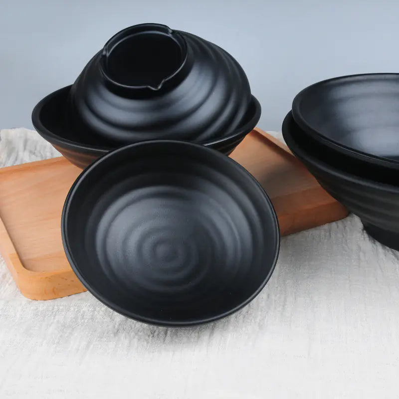 Lanzhou Japanese Style Melamine Noodle Bowl (Custom Logo)