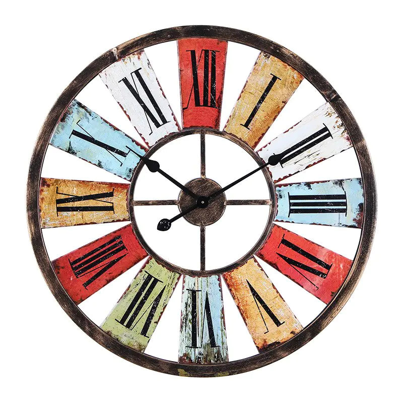 Vintage iron wall clock